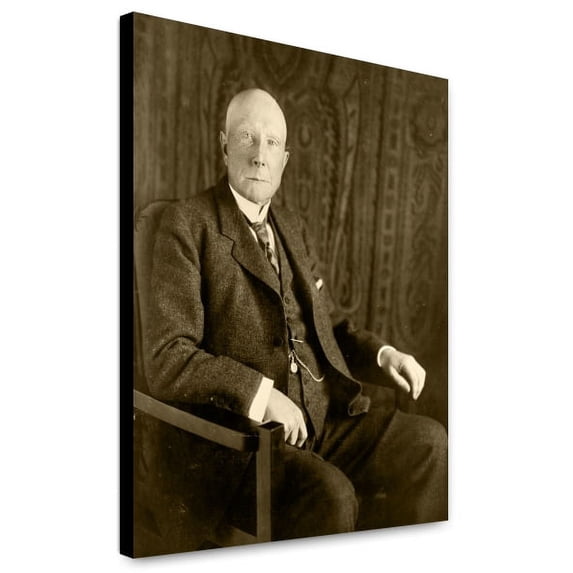 Canvas Print: John D. Rockefeller, Three-Quarter Length Portrait, Seated, Facing