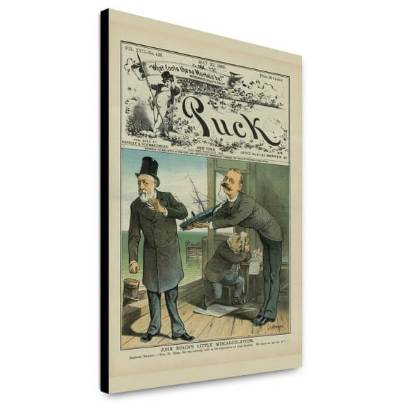 Canvas Print: John Roach's Little Miscalculation, 1885