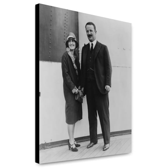 Canvas Print: Kermit Roosevelt And His Wife Belle, Both Full-Length, Standing