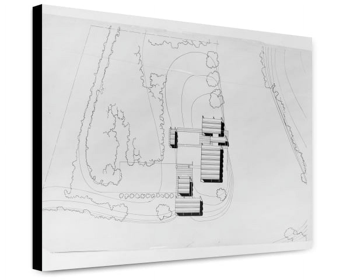 Canvas Print Knott Residence, Yankeetown, Florida (Project). Site Plan
