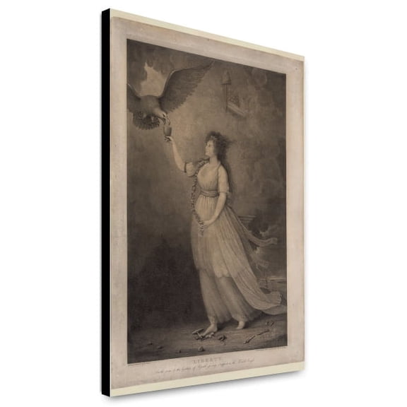 Canvas Print: Liberty. In The Form Of The Goddess Of Youth, Giving Support To The