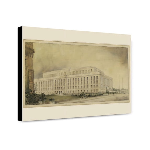 Canvas Print: Library Of Congress (Annex Building), Washington, D.C. Perspective