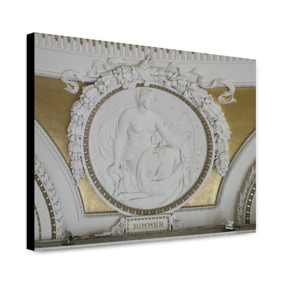Canvas Print: Library of Congress, Circular Relief Of Summer By Bela L. Pratt.