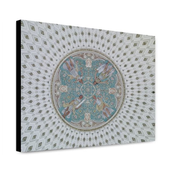 Canvas Print: Library of Congress, Domed Ceiling Of The Pavilion...