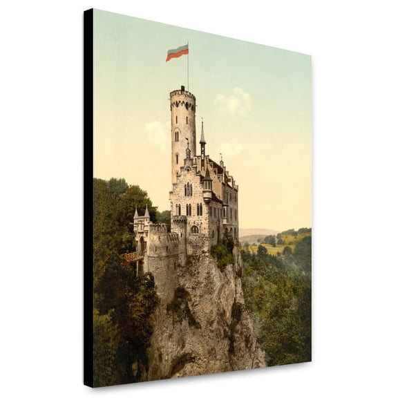 Canvas Print: Lichtenstein Castle, Wurtemburg, Germany, circa 1890