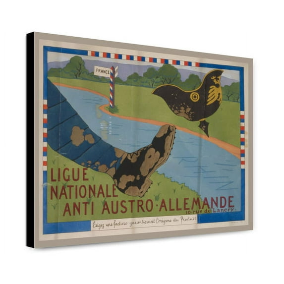 Canvas Print: Ligue Nationale Anti Austro-Allemande: Exigez Une Facture