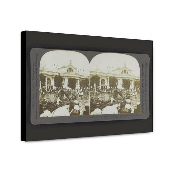 Canvas Print: Lion Of St. Marks, Flower Parade, Louisiana Purchase Exposition