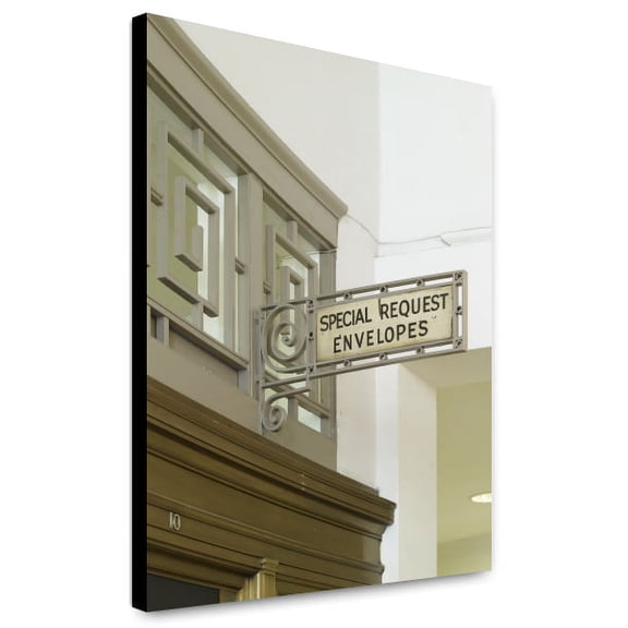 Canvas Print: Lobby Detail, John O. Pastore Federal Building, Providence, Rhode