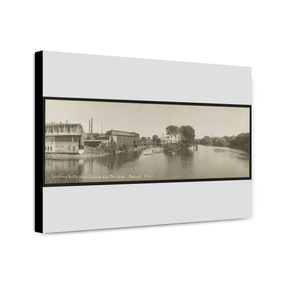 Canvas Print: Looking North From Grand Ave. Bridge, Beloit, Wis., 1908