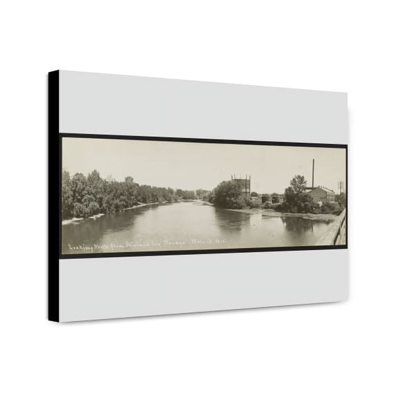 Canvas Print: Looking North From Shirland Ave., Bridge, Beloit, Wis., 1908
