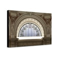thumbnail image 1 of Canvas Print: Main Reading Room. Semi-Circular Stained Glass Window In Alcove By, 1 of 3