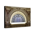 thumbnail image 1 of Canvas Print: Main Reading Room. Semi-Circular Stained Glass Window In Alcove By, 1 of 3