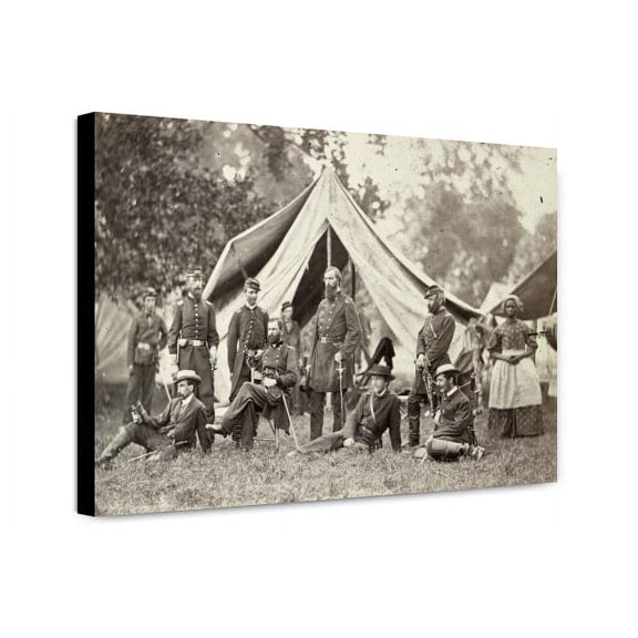 Canvas Print: Major General Fitz John Porter And Staff, circa 1861