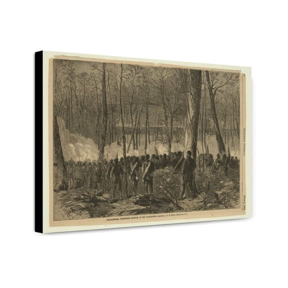Canvas Print: Major-General Wadsworth Fighting In The Wilderness, 1864