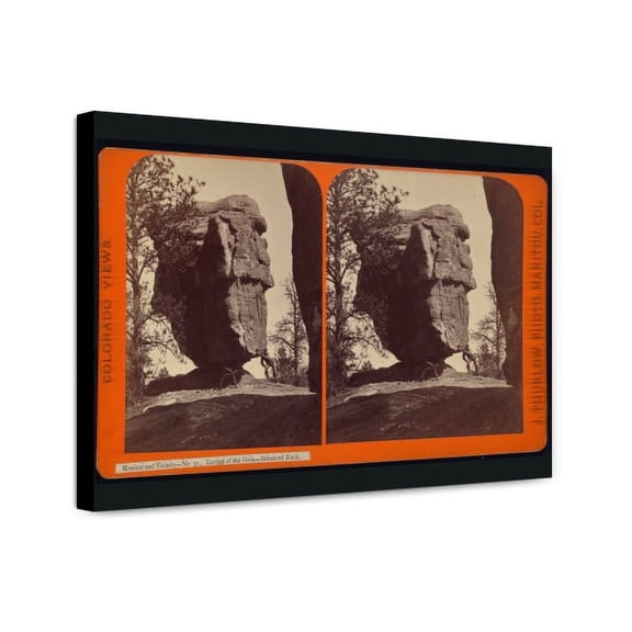 Canvas Print: Manitou And Vicinity. Garden Of The Gods, Balanced Rock, circa 1874