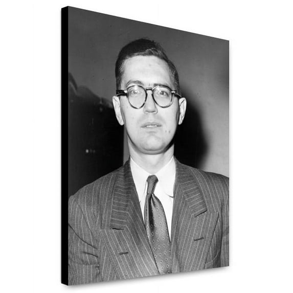 Canvas Print: Max Elitcher, Head-And-Shoulders Portrait, Facing Front, 1951