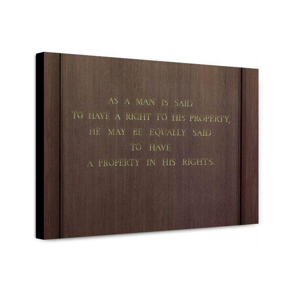 Canvas Print: Memorial Hall. Quotation From James Madison, Beginning As I Man Is