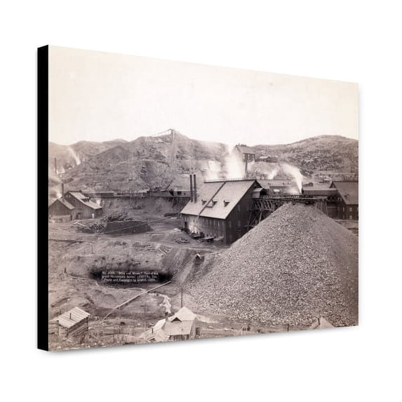 Canvas Print: Mills And Mines. Part Of The Great Homestake Works, Lead City