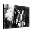 thumbnail image 1 of Canvas Print: Miners Entering Mine, circa 1915, 1 of 3