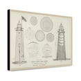 thumbnail image 1 of Canvas Print: Minot's Ledge Light House With Comparative Sections Of Other Sea, 1 of 3