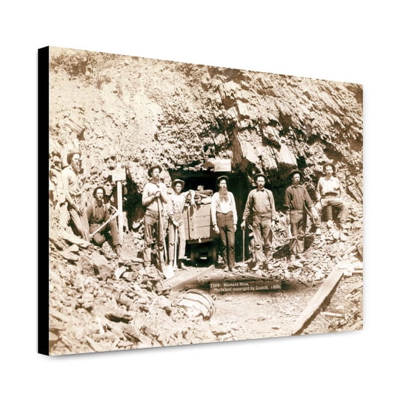 Canvas Print: Montana Mine, 1889