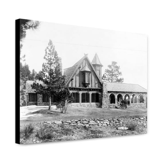 Canvas Print: Mountain Lodge Of Mrs. Paul T. Mayo, Bear Creek Canon, Rocky
