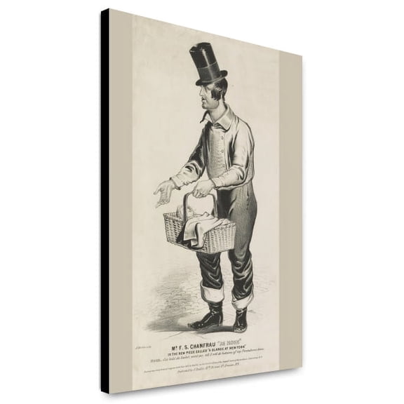 Canvas Print: Mr. F.S. Chanfrau As Mose - In The New Piece Called A Glance At New