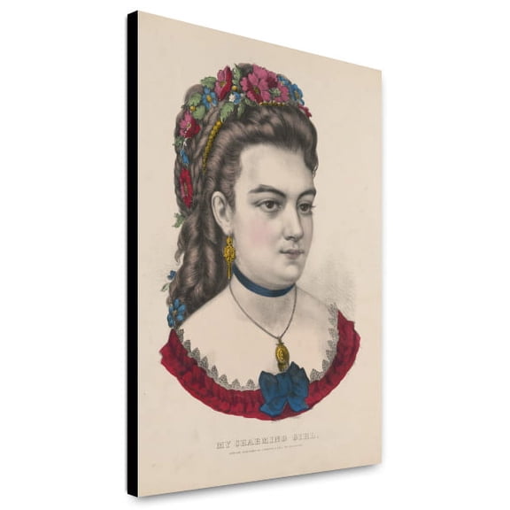 Canvas Print: My Charming Girl, circa 1856