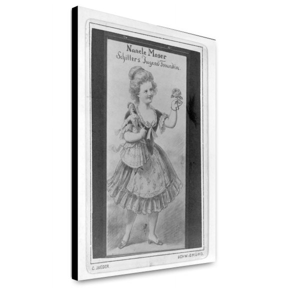 Canvas Print: Nanele Moser, Schiller's Jugend Freundin, circa 1876