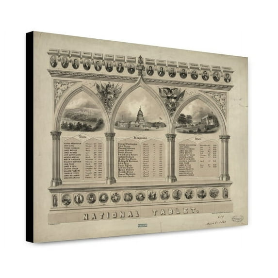 Canvas Print: National Tablet, 1861