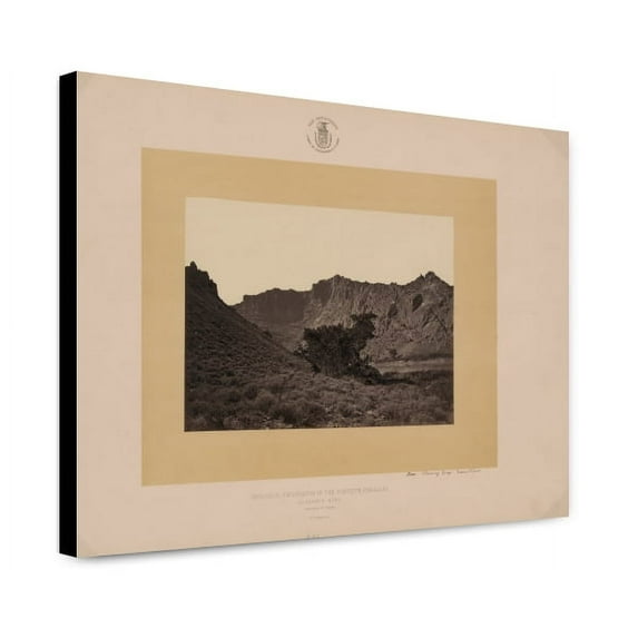 Canvas Print: Near Flaming Gorge, Green River, 1872