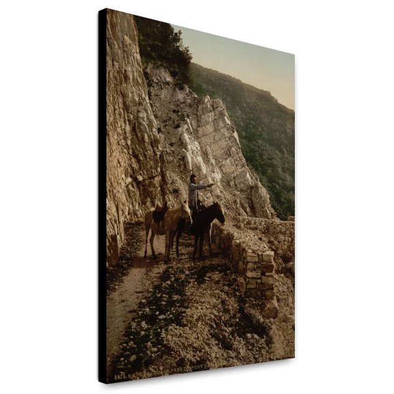 Canvas Print: Near The Bagatski Bridge, Caucasus, Russia, circa 1890