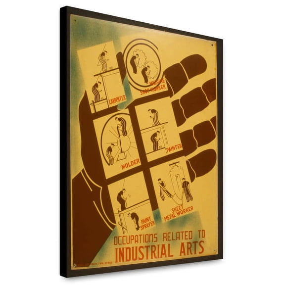 Canvas Print: Occupations Related To Industrial Arts, 1937