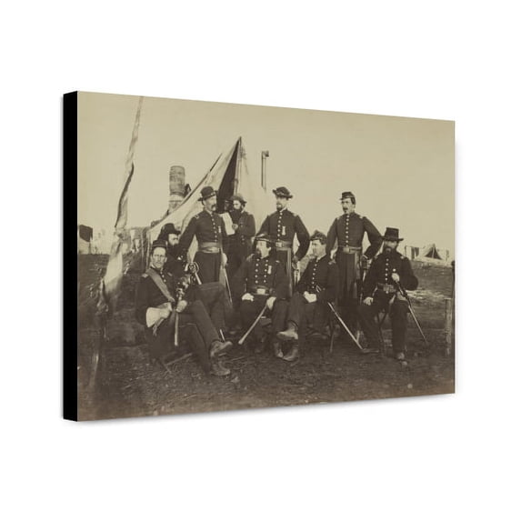 Canvas Print: Officers Of 139th Pennsylvania Infantry, circa 1862