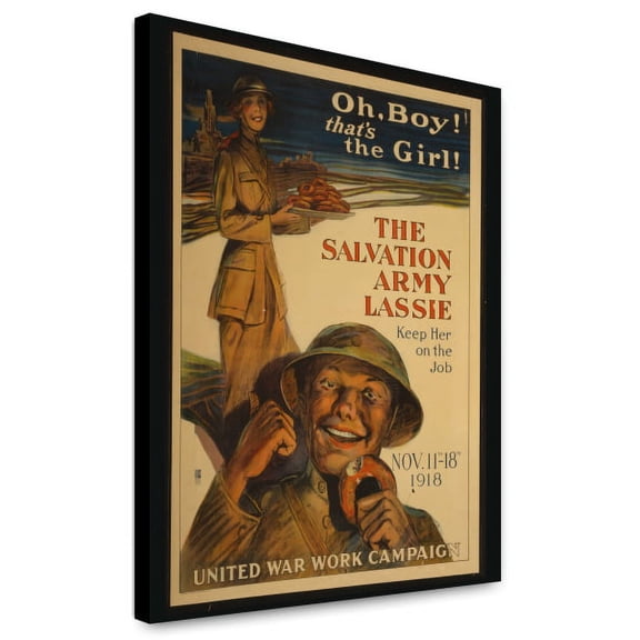 Canvas Print: Oh, Boy! That's The Girl! The Salvation Army Lassie--Keep Her On