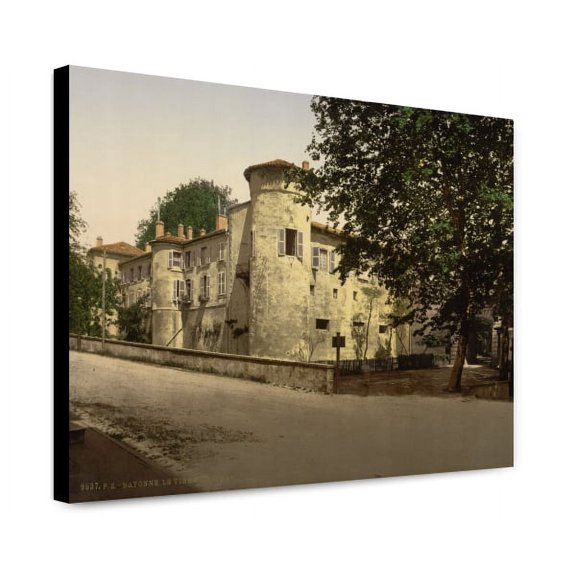 Canvas Print: Old Castle, Bayonne, Pyrenees, France, circa 1890