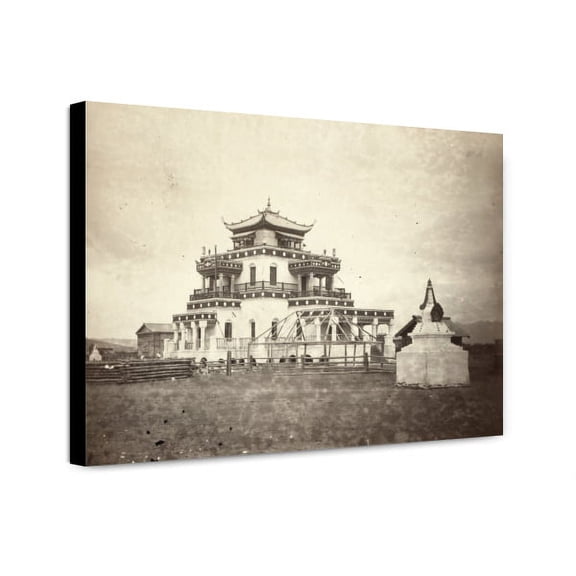 Canvas Print: Onanski Datzan Or A Buddhist Monastery, Trans Baikal i.e.