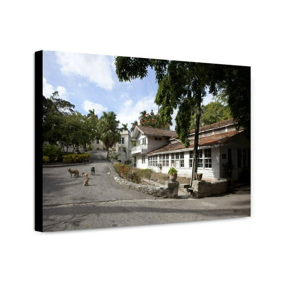 Canvas Print: Out Building, Ernest Hemingway's Home In Havana, Cuba, 2010