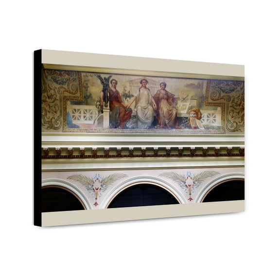Canvas Print: Painting Art In East Atrium Ceiling Of Federal Complex, Erie