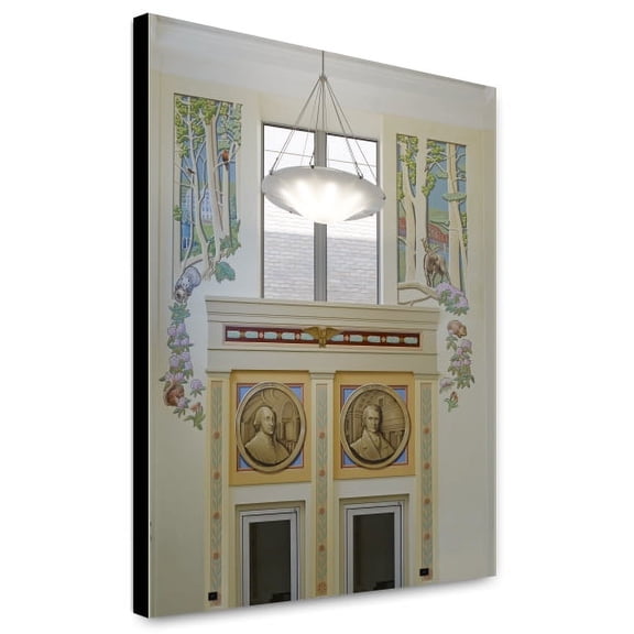 Canvas Print: Painting Justice In West Virginia Interior Civic Lobby, U.S