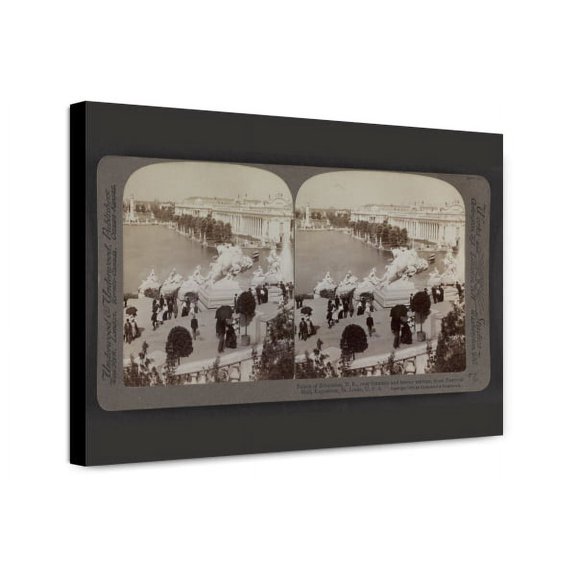 Canvas Print: Palace Of Education, View 2, N.E., Over Fountain And Heroic