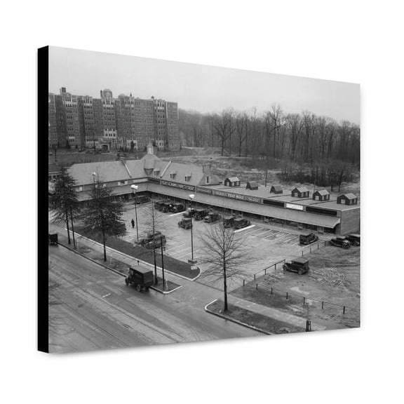 Canvas Print: Park & Shop Stores. Conn. & Porter St., 1930