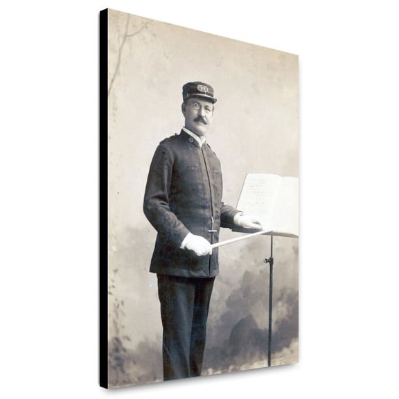 Canvas Print: Patrick S. Gilmore, Three-Quarter Length Portrait, Standing, Facing