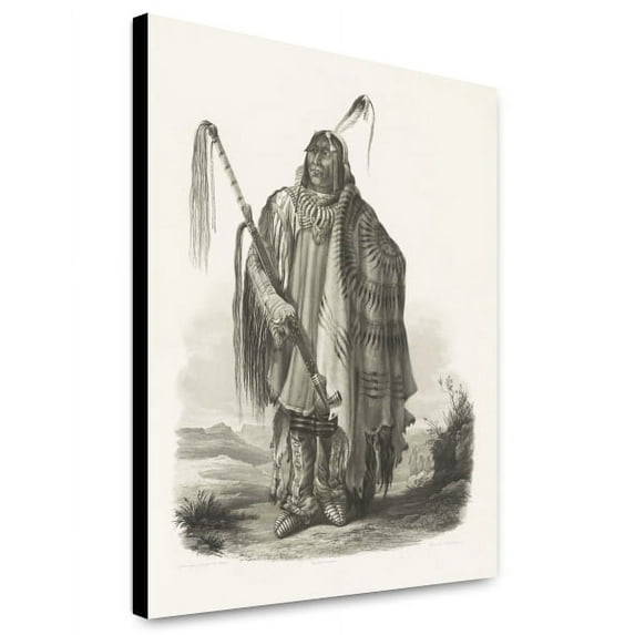 Canvas Print: Periska-Ruhpa - Ein Monnitarri-Indianer - Indien-Moennitarre Ou