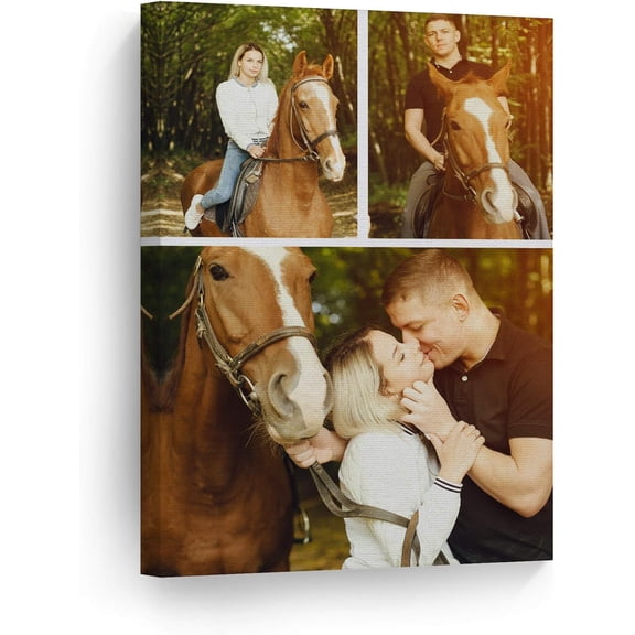 Canvas Print, Personalized Photo Collage, 8x12 inches, Wall Art, Modern Home Decoration