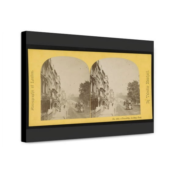 Canvas Print: Piccadilly, Looking East, 1865