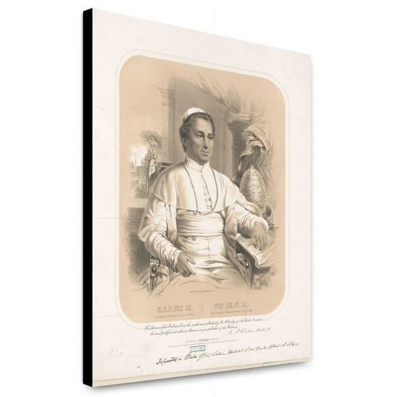 Canvas Print: Pio Ix. P.M., 1860