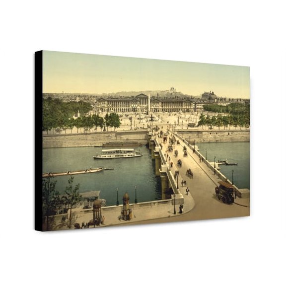 Canvas Print: Place De La Concorde, Paris, France, circa 1890