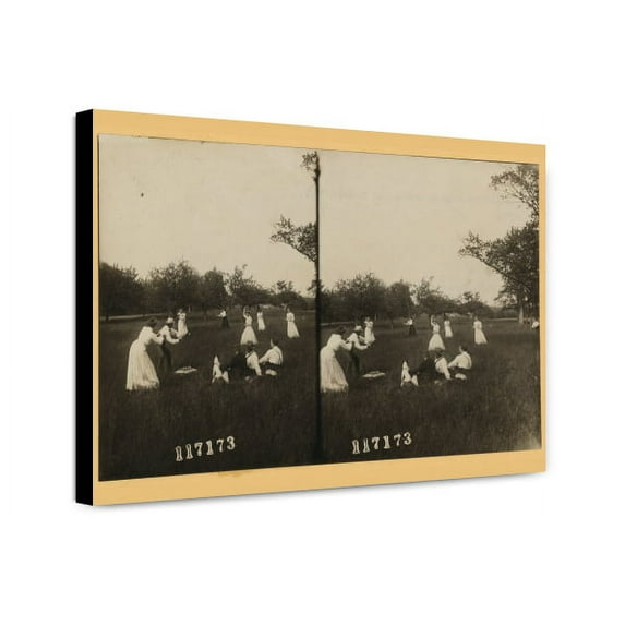 Canvas Print: Playing Baseball At Madison, New Jersey, 1910