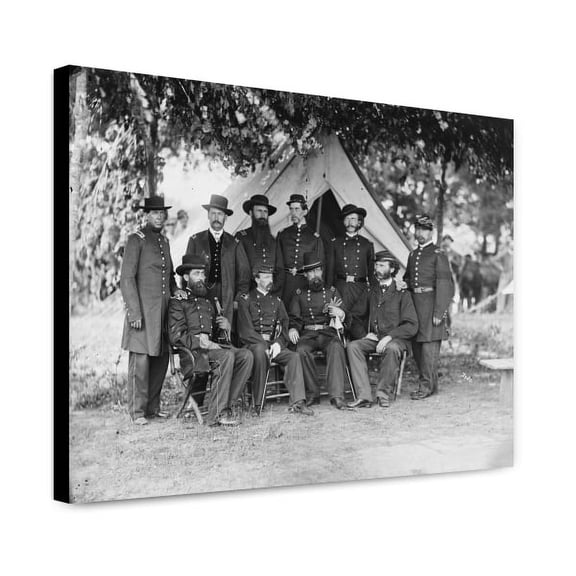 Canvas Print: Portrait Of Maj. Gen. Jefferson Davis, Officer Of The Federal Army